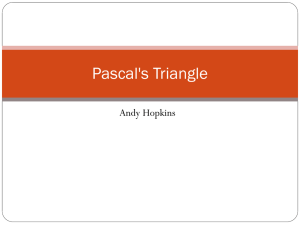 Pascal`s Triangle