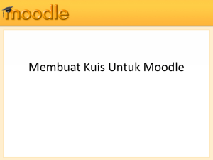 Membuat Kuis Untuk Moodle