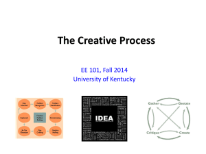 The Creative Process - University of Kentucky