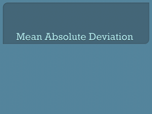 Mean absolute deviation