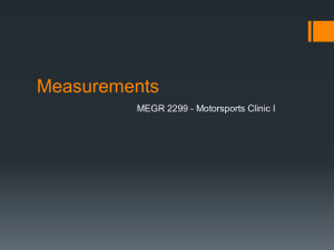 Measurements Lecture Notes