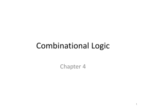 Chapter 4 Combinational Logic