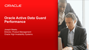 Data Guard Performance