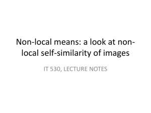 Non-local means: a look at non-local self-similarity