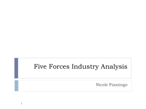 Five Forces Industry Analysis