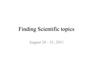 Finding Scientific topics