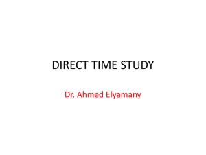 Direct Time Study