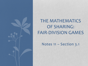 Fair-Division Games