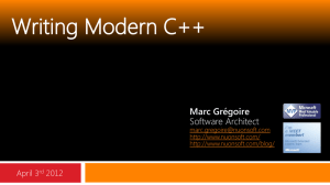 Presentation: “Writing Modern C++”