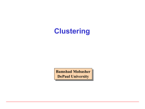 Clustering - DePaul University