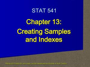 Chapter 13 slides - University of South Carolina