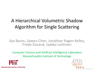 A Hierarchical Volumetric Shadow Algorithm for Single Scattering
