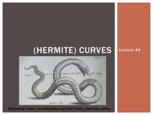 (Hermite) Curves