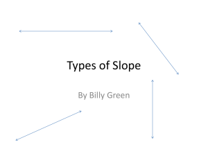 Types of Slope