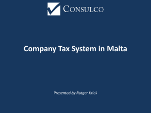 malta company - Lugano International Fiscal Forum