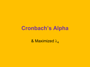 Cronbach`s Alpha
