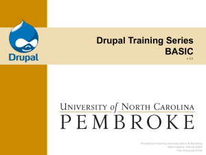 Drupal Training - Basic PowerPoint