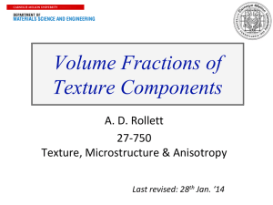 Volume Fractions - Materials Science and Engineering