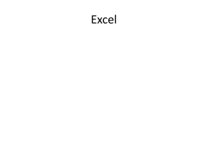 Introduction Lecture PowerPoint Presentaions for Excel
