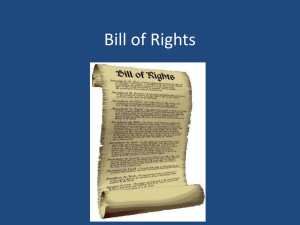 Bill of Rights - Mountain View Middle School