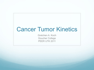 Cancer Tumor Kinetics PowerPoint