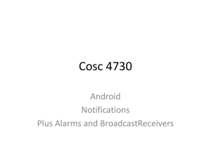notifications and broadcast receiver