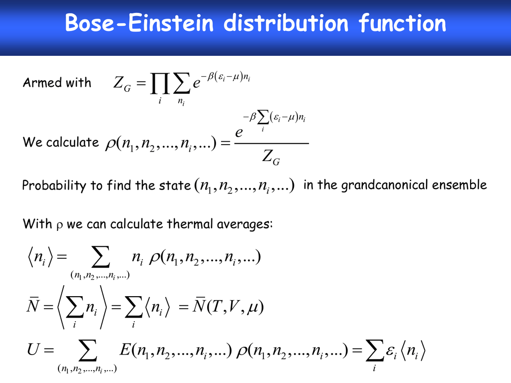 Bose-Einstein function