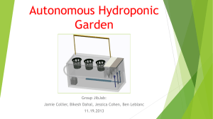 Autonomous Hydroponic Herb Garden