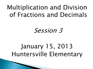 Huntersville Fraction Session
