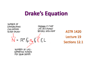 Drake`s Equation