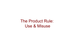 The Product & Sum Rules of Counting