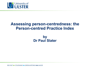 Person-centred Practice Index