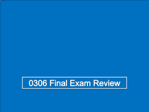 FinalExam Review 3