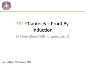 FP1 Chapter 6 - By Dr J Frost