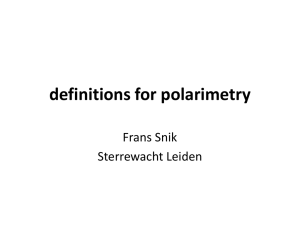 polarimetric accuracy