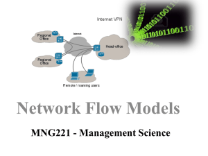 Network Flow Models[1]