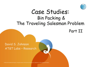 The Traveling Salesman Problem