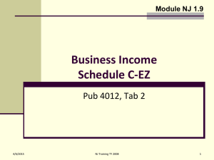 1.9 Business Income - Schedule C