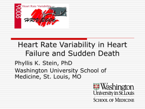 Heart Rate Variability in Heart Failure and Sudden Death