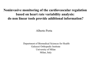 Symbolic analysis of heart period variability