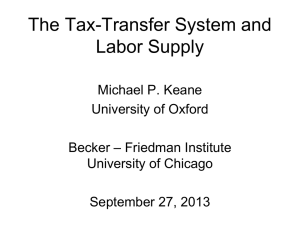 Taxation of Earnings and the Impact on Labor Supply and Human