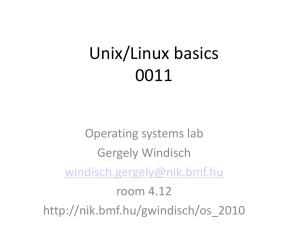 Unix/Linux alapok