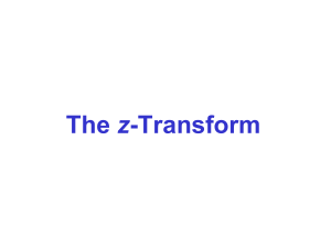The z-Transform