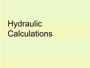 Hydraulic Calculations (Powerpoint)