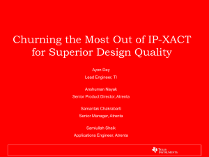 Churning the Most Out of IP-XACT for Superior Design Quality