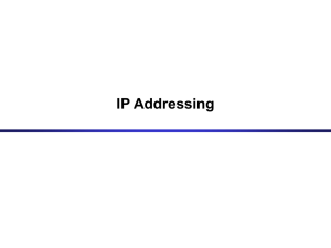 Classful IP Addresses