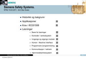 Safety Systems Applications