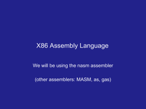 x86 Assembly Intro