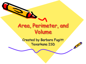 Area, Perimeter, and Volume 5.10C