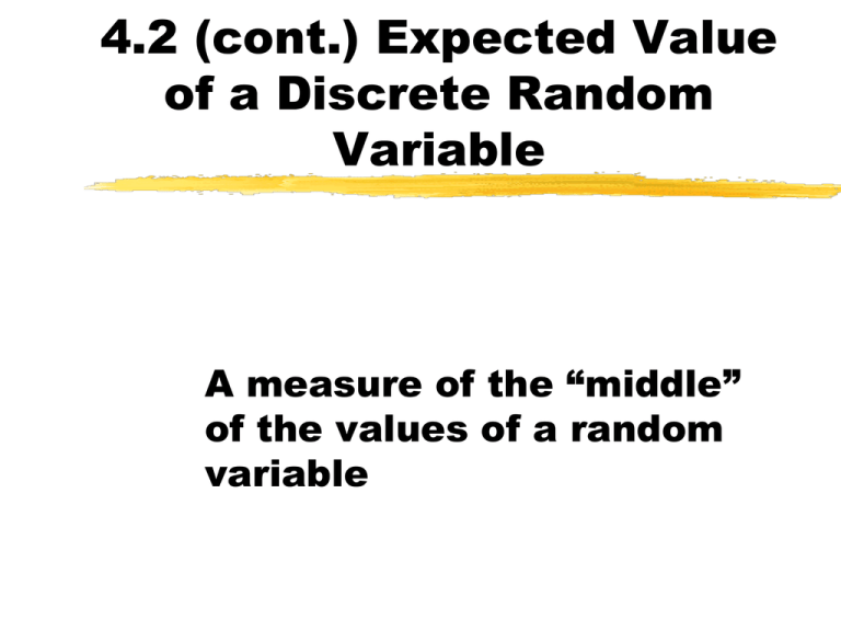 expected-value-of-a-discrete-random-variable